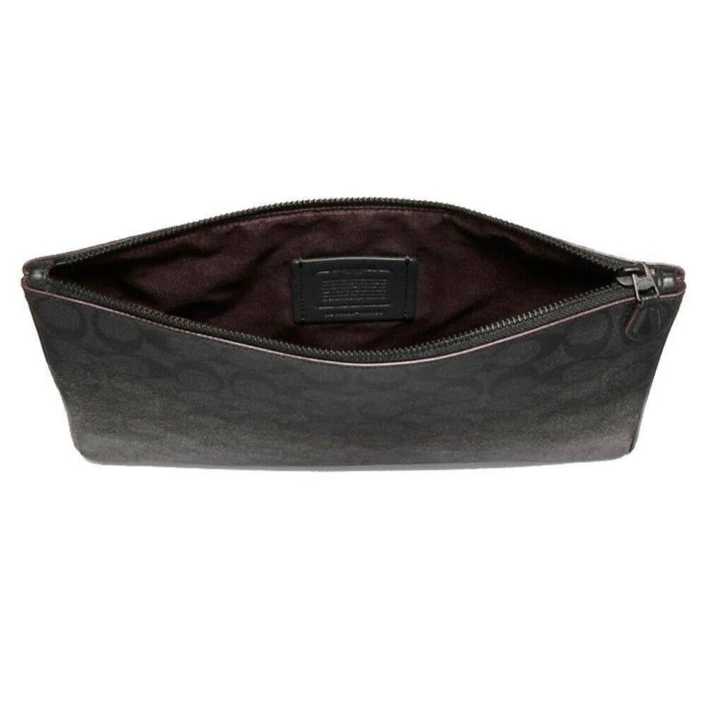 NWOT Coach Large Pouch Signature Canvas Shad - Picture 15 of 16